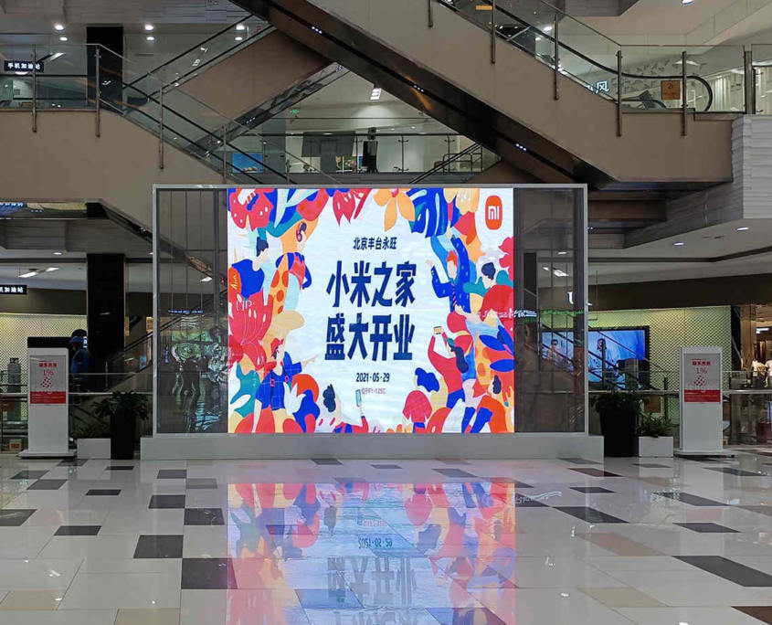 advertising glass led display